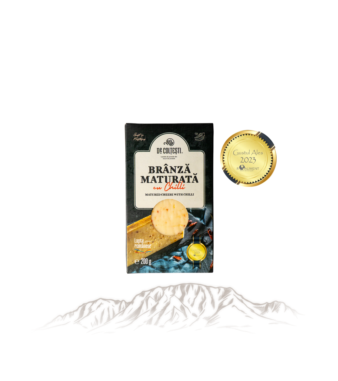 Brânză Maturată cu Chilli 200g